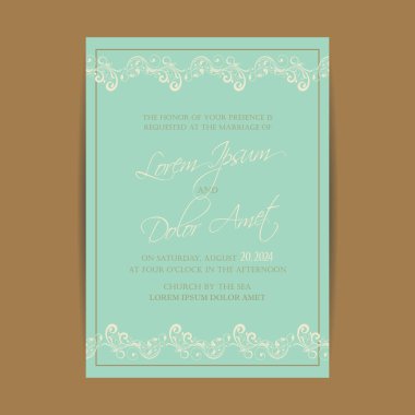 Davet düğün ve tarihi kartları kaydetmek