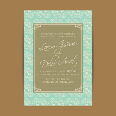 Davet düğün ve tarihi kartları kaydetmek