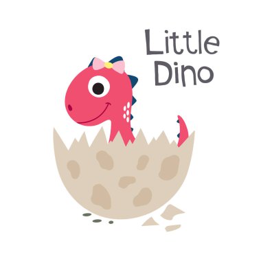 şirin dino illüstrasyon