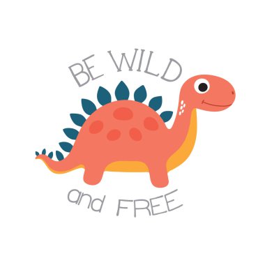 şirin dino illüstrasyon