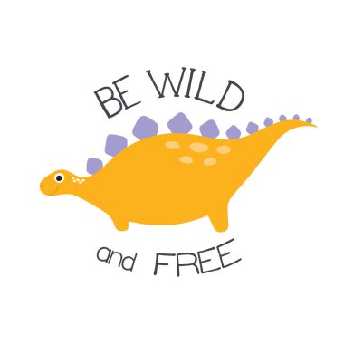 şirin dino illüstrasyon