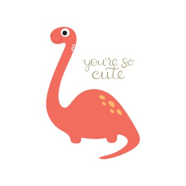 şirin dino illüstrasyon