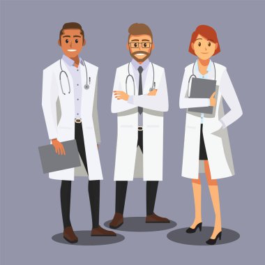 Gülümseyen tıp doktorları