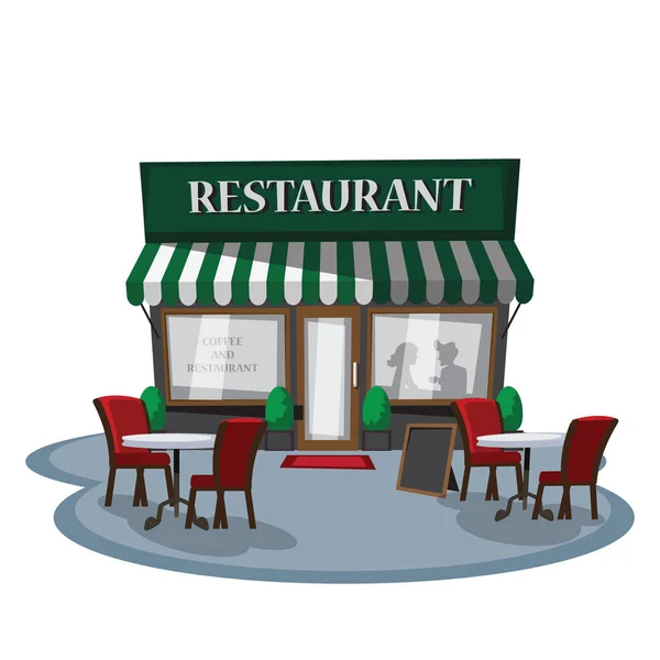 Restaurant café Dessins animés vecteur — Image vectorielle