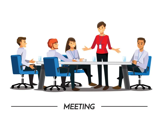 Group of Business People meeting on a Cafe,Vector illustration c Stock  Vector Image by ©bitontawan02 #143068139