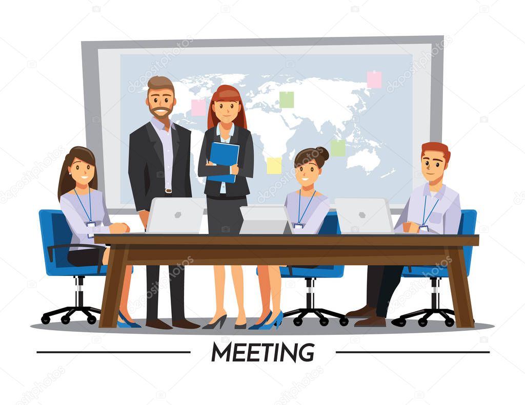 Business People teamwork ,Vector illustration cartoon character.