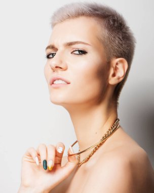 Güzel makyaj güzel kadınla