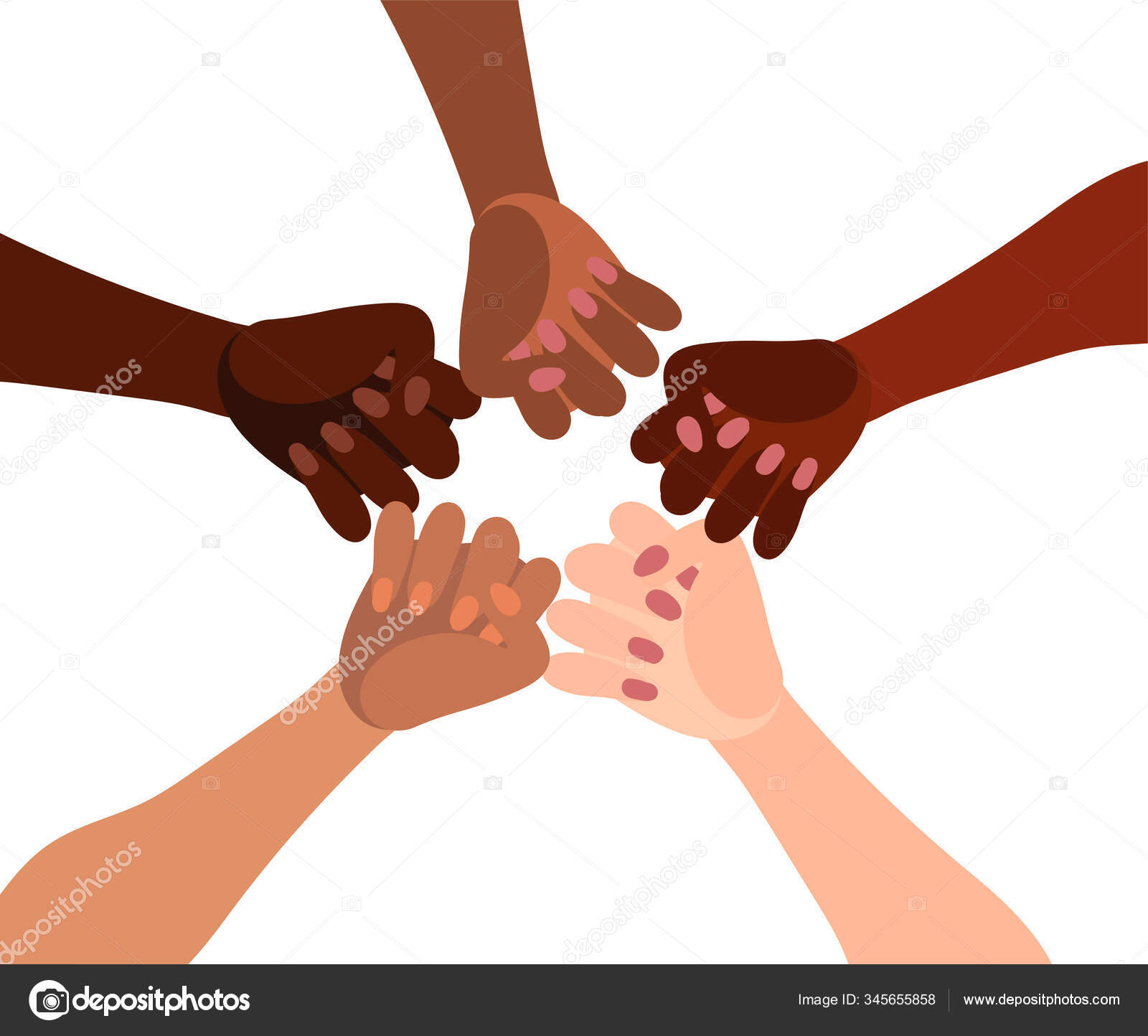 racial equality hands