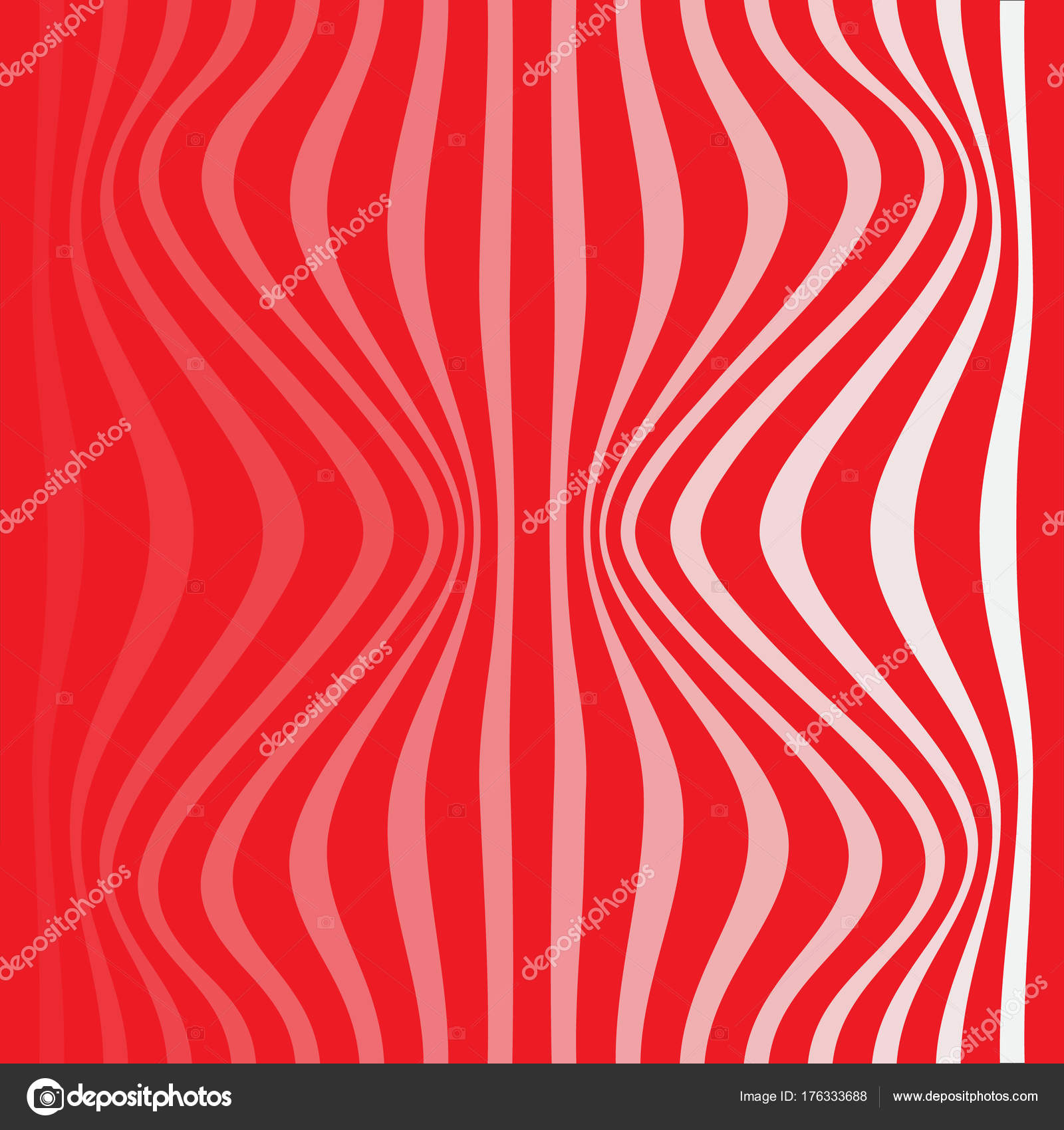 Striped Abstract Background Red And White Zebra Print Illustra