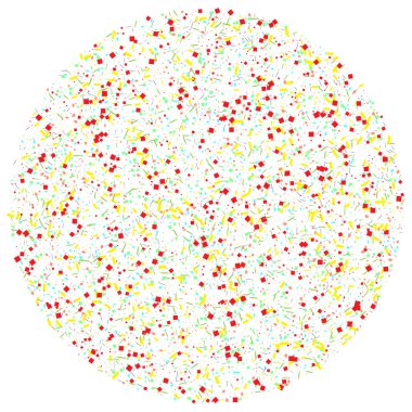 Konfeti ile renkli tatil kağıt arka plan. Vektör illustra