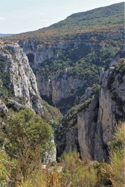 Akdeniz manzaralı Rocky Vadisi, Gorge du Verdon