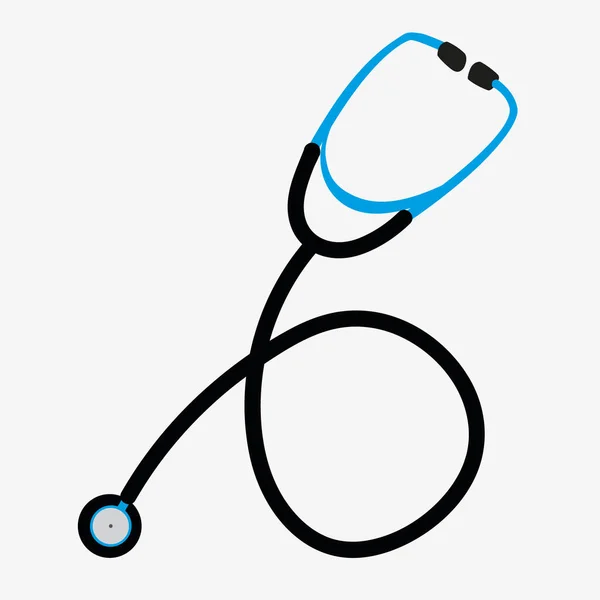 Vector Illustration Stethoscope White Background Graphics Elements Flat Vector — Stock Vector