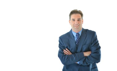 katlanmış silah ile iş adamı