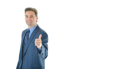 Büyük bir Yaşasın vererek iş adamı