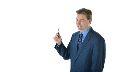 kalem tutan iş adamı