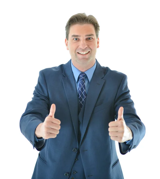 İki büyük yaşasın vererek iş adamı 