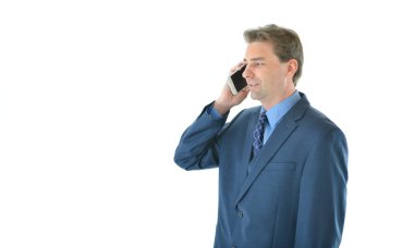 İş veya telefonda satış adam