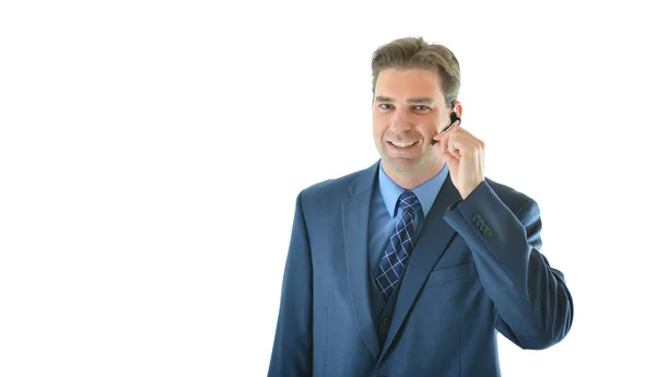 İş ya da bir arama veya müşteri hizmetleri temsilcisi satış adam