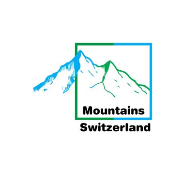 Dağlar görünümü İsviçre