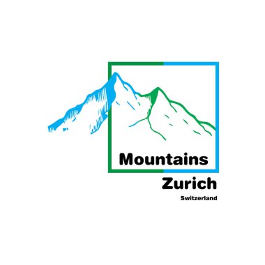 Dağlar görünümü Zürih