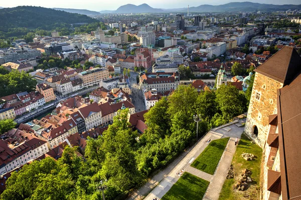 Město Lublaň, Slovinsko — Stock fotografie