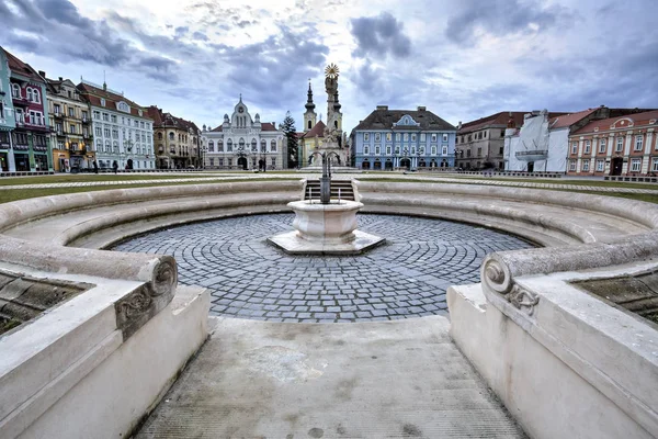 Union square w mieście Timisoara, Rumunia — Zdjęcie stockowe