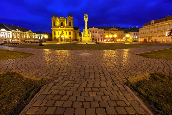 Timisoara 's union square, Rumänien — Stockfoto