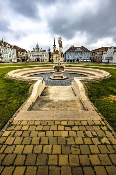 Timisoara 's union square, Rumänien — Stockfoto