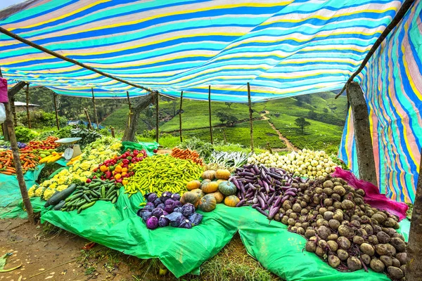 Vegetables market stall, Sri Lanka