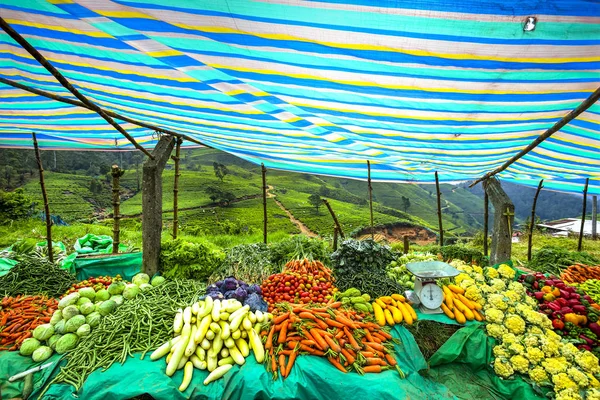 Vegetables market stall, Sri Lanka