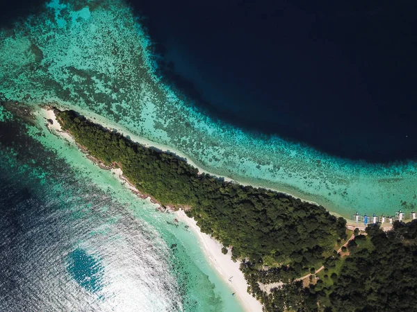 Vista Superior Isla Malcapuya Coron Palawan Filipinas —  Fotos de Stock