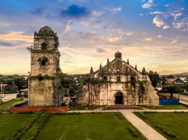 Paoay, Ilocos Norte - Late afternoon shot of Paoay church (Saint Augustine Church) clipart