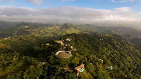 Aérea Tops Lookout Mirador Con Vistas Metro Cebú Sirao Peak — Foto de Stock