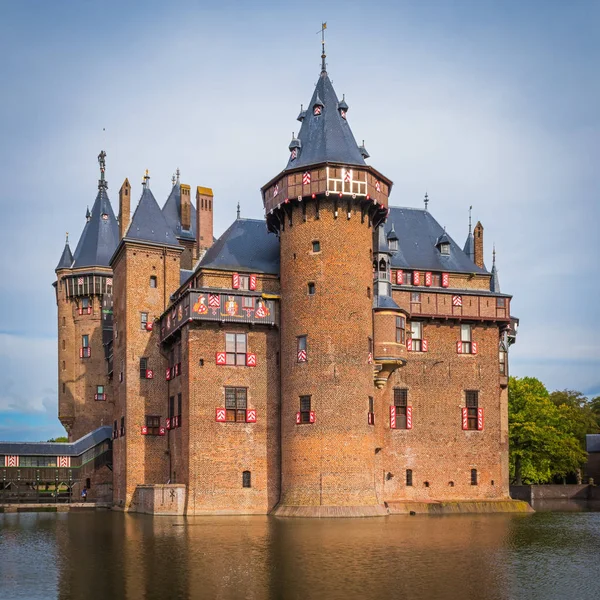 Középkori vár De Haar, Utrecht, Hollandia közelében — Stock Fotó