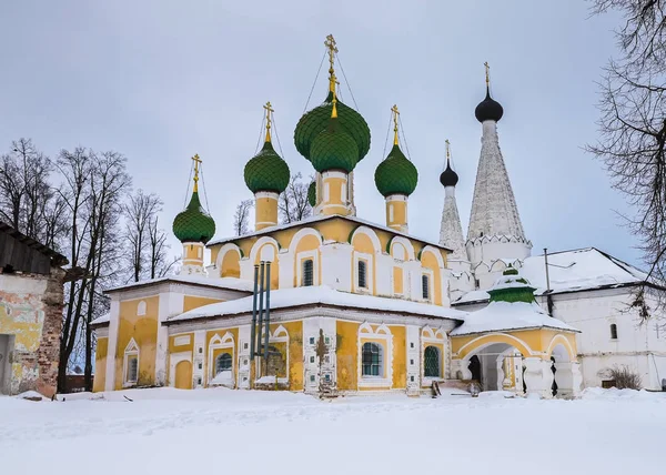 Kilise St John the Baptist Alexey manastırda kışın, Uglich, Rusya Federasyonu