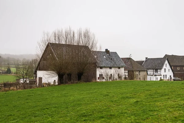 Characteristic houses in the southern part of the Dutch province  of Limburg