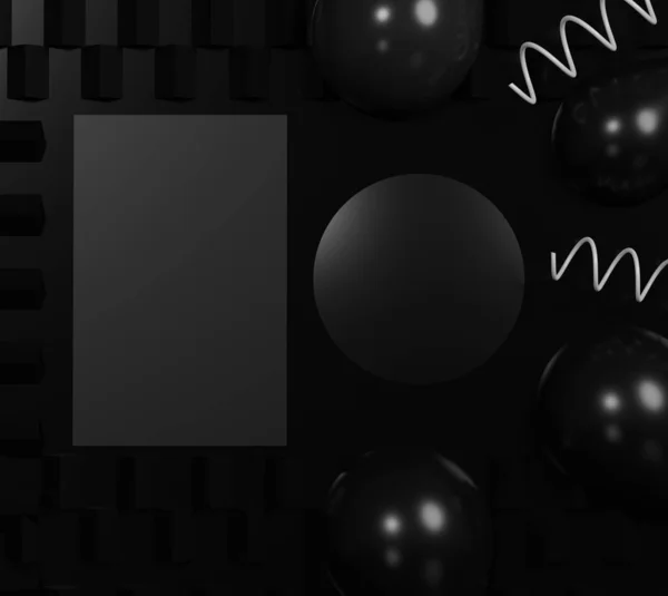 Minimalista fekete téma háttér. Sötét kocka minta textúra. — Stock Fotó