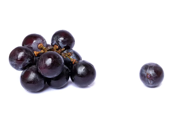 Primer plano de uvas negras frescas sin semillas —  Fotos de Stock