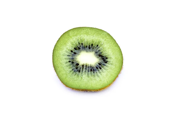 Reife frische Kiwi-Früchte und halb geschnitten — Stockfoto