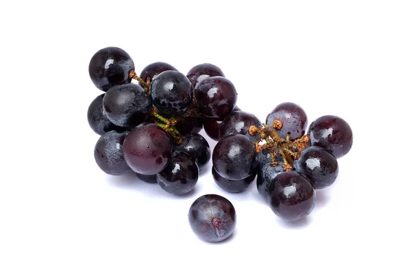 Close up of brunches black seedless grapes — 스톡 사진