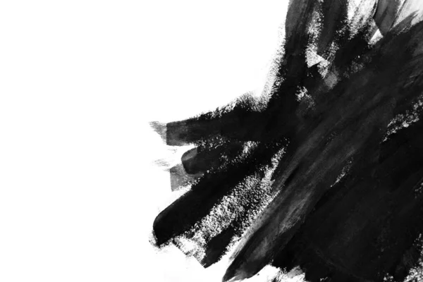 Abstract black ink texture Japan style on a white background. — 스톡 사진