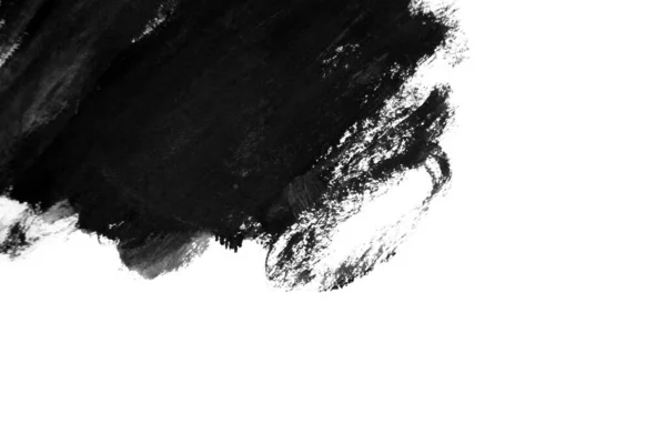 Abstract black ink texture Japan style on a white background. — 스톡 사진