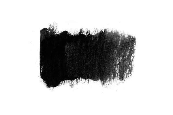 Texture abstraite encre noire style Japon sur fond blanc . — Photo