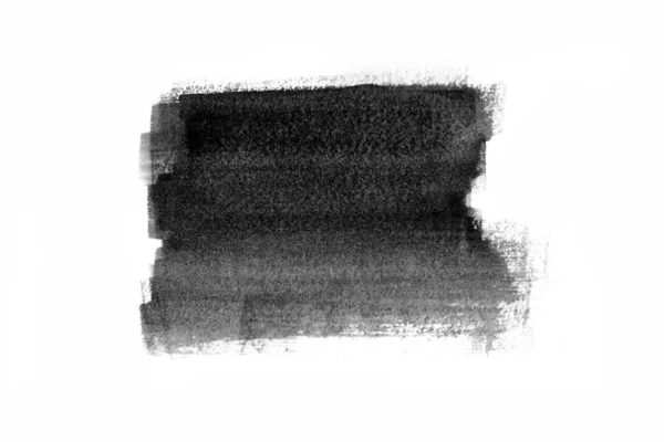 Abstrakte schwarze Tinte Textur japanischer Stil auf weißem Hintergrund. — Stockfoto