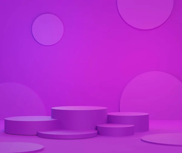 Абстрактні Мінімалістичні Геометричні Форми Фіолетовий Градієнт Розкішний Подіум Вашого Дизайну — стокове фото