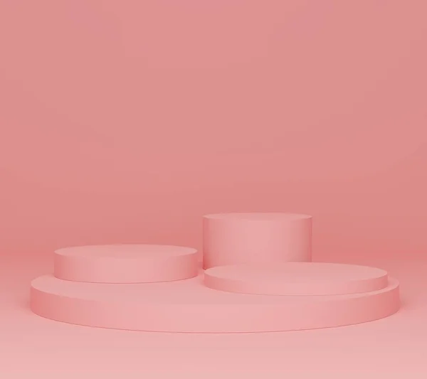 Abstrakte Minimalistiske Geometriske Former Glansfull Luksuspodium Designen Din Trendy Interiør – stockfoto