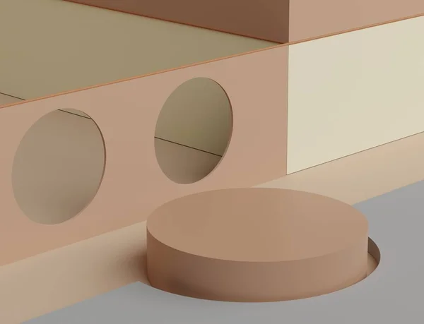 Abstrakcyjne Minimalistyczne Formy Geometryczne Luksusowy Wyświetlacz Podium Dla Twojego Projektu — Zdjęcie stockowe