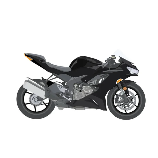 Sport Automobile Avec Rayures Noires Foncées Moto Rapide — Image vectorielle