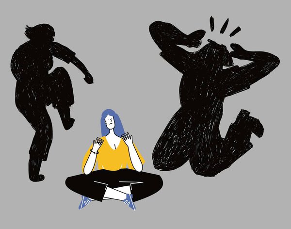 Депрессивная несчастная девушка
.