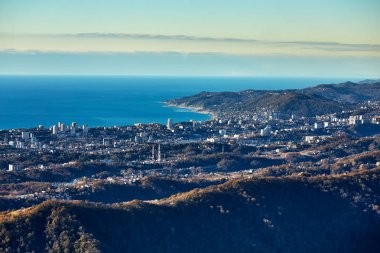 Kuzey Kafkasya. Dağlar. Sochi. Deniz